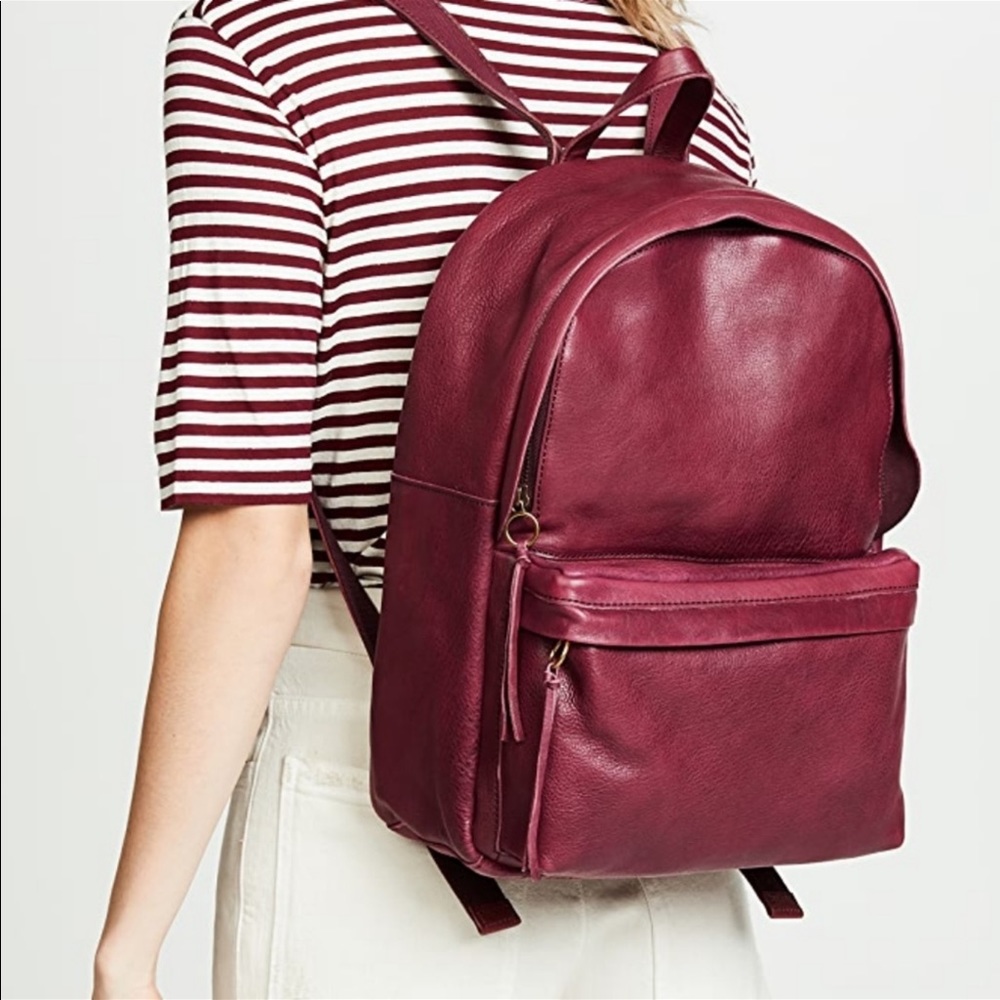 Madewell Lorimer Backpack Dark Cabernet